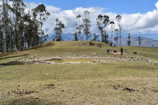 Excavations in the highlands of Peru