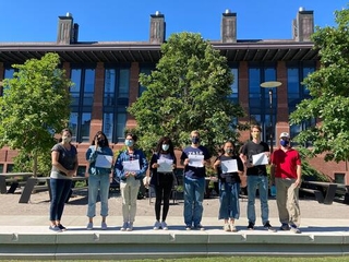 Undergraduate students at genetics workshop