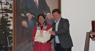 Lucy Salazar honored by Peruvian congress